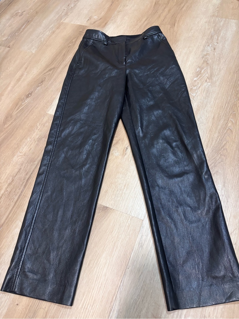 Aritzia Babaton Command  Pant  Vegan Leather Black Size 4